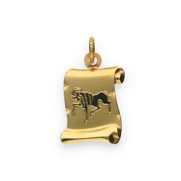 Złota zawieszka zodiak - koziorożec