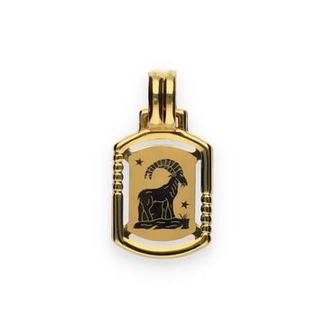 Złota zawieszka zodiak - koziorożec