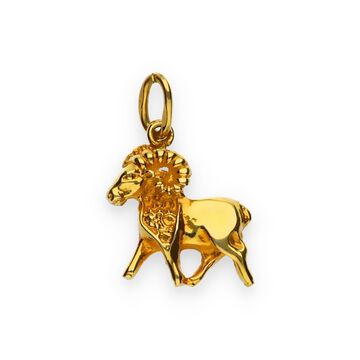 Złota zawieszka zodiak - koziorożec