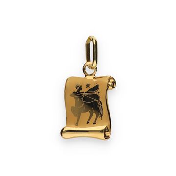 Złota zawieszka zodiak - strzelec