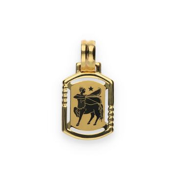 Złota zawieszka zodiak - strzelec