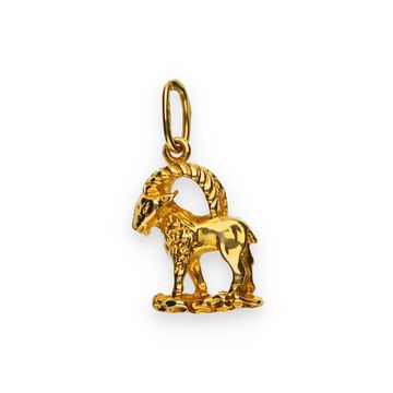 Złota zawieszka zodiak - koziorożec