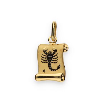 Złota zawieszka zodiak - skorpion